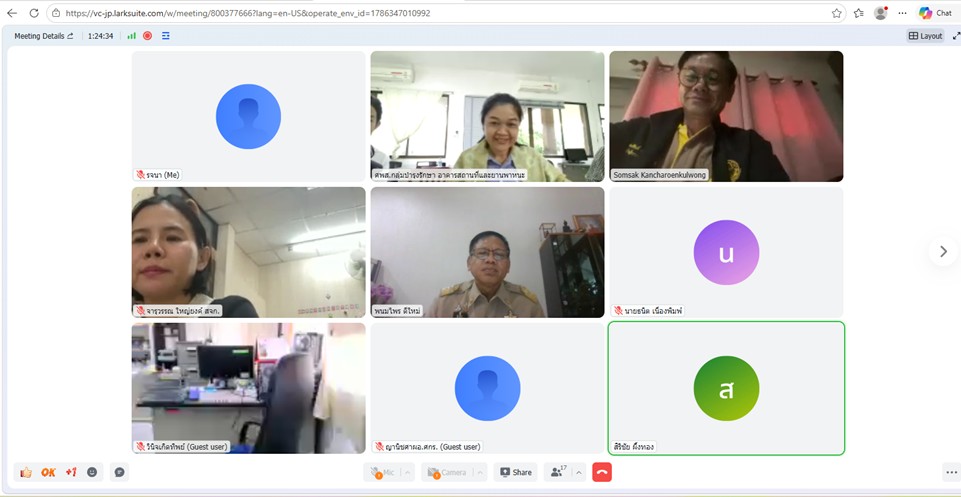 title - หัวหน้าผู้ตรวจราชการ ส.ป.ก. ประชุมคณะทำงานฝ่ายสถานที่และจราจร เพื่อเตรียมความพร้อมจัดงาน 